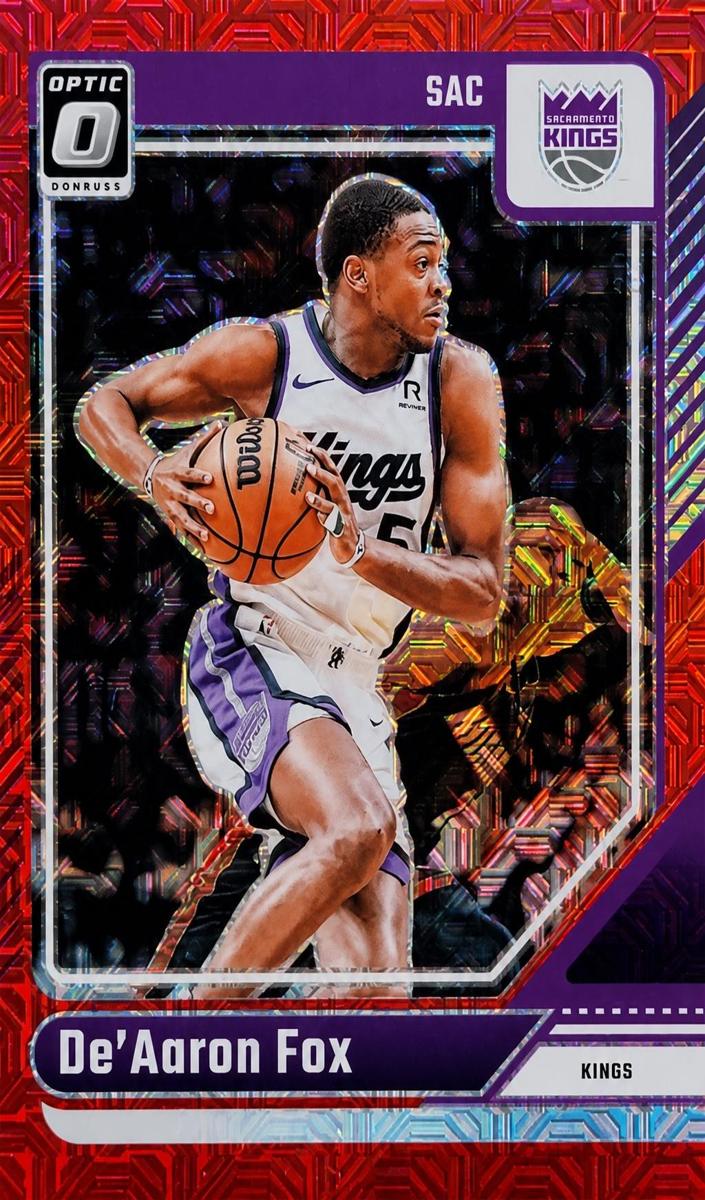 2024 Donruss Optic Basketball Choice Red De'Aaron Fox #219