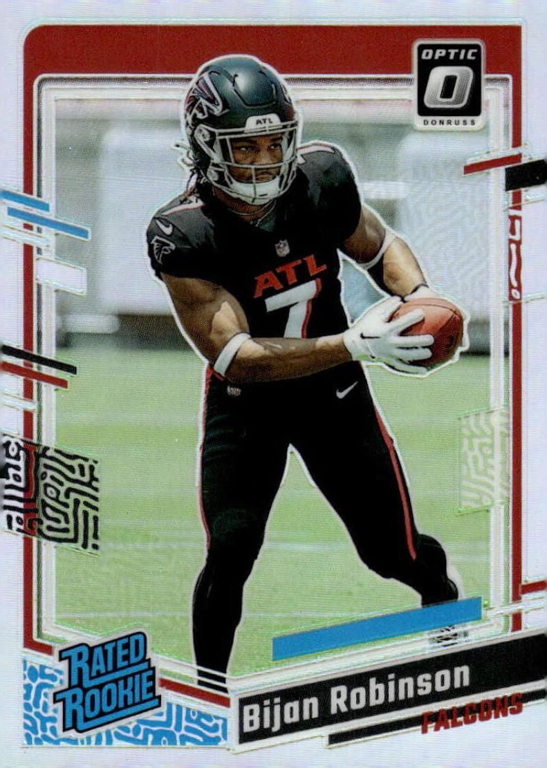 2023 Donruss Optic Football Holo Bijan Robinson #206 PSA 9