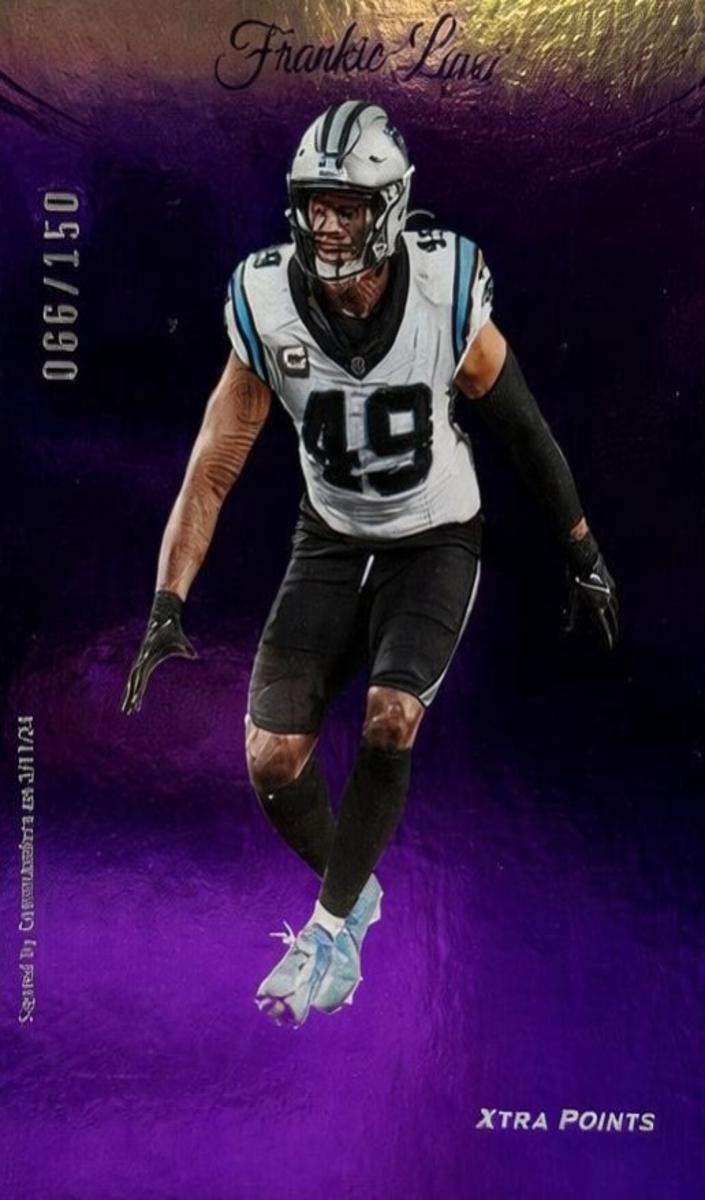 2024 Panini Prestige Football Purple Xtra Points Frankie Luvu #43