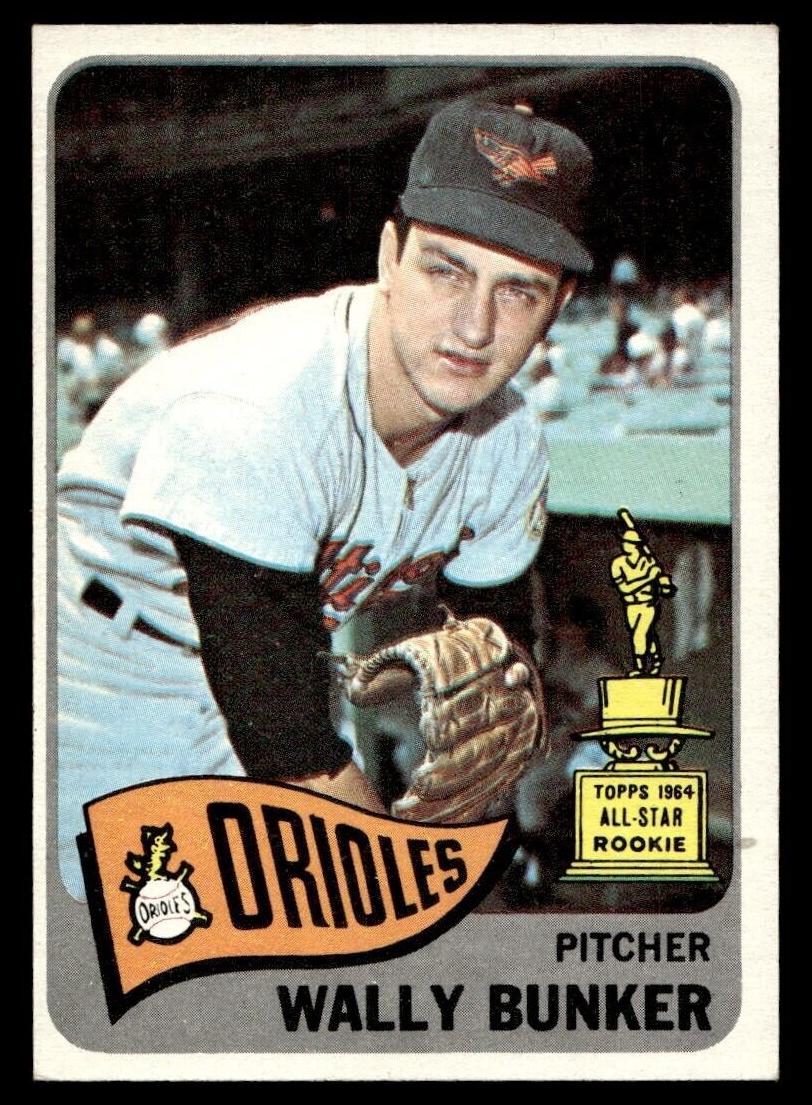 1965 Topps Baseball Wally Bunker #290 PSA 7