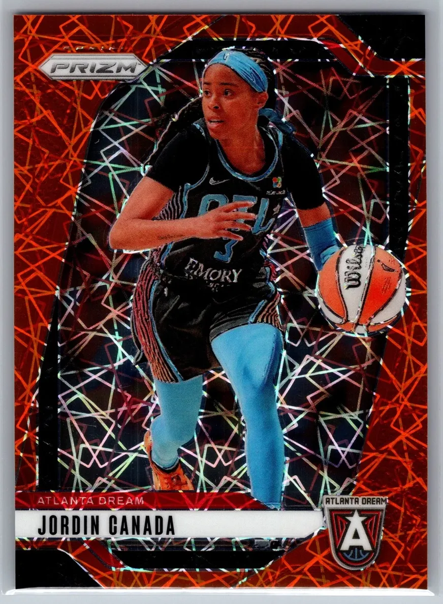 2024 Panini Prizm WNBA Basketball Orange Velocity Jordin Canada #91