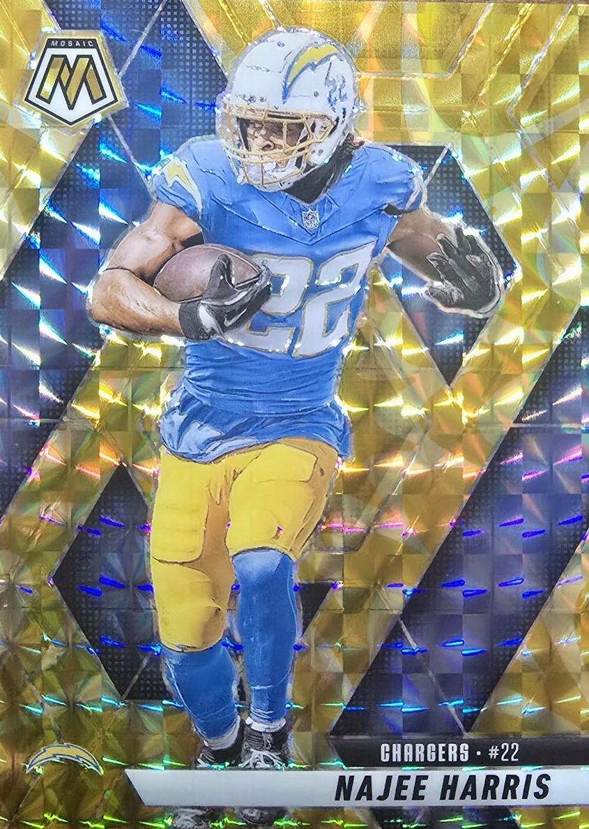 2025 Panini Mosaic Football Reactive Yellow Najee Harris #244