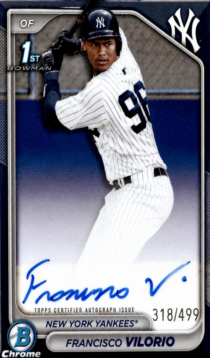 2024 Bowman Chrome Baseball Refractor Francisco Vilorio #CPA-FV