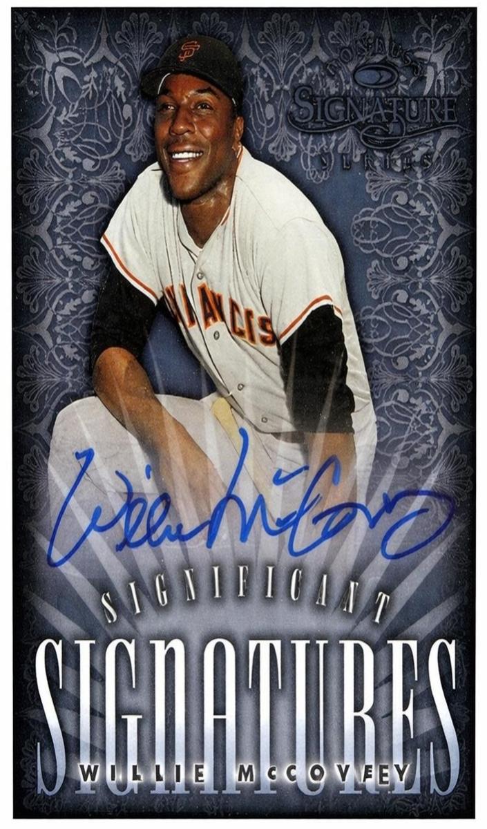 1998 Donruss Signature Baseball Willie McCovey #NNO BGS 9