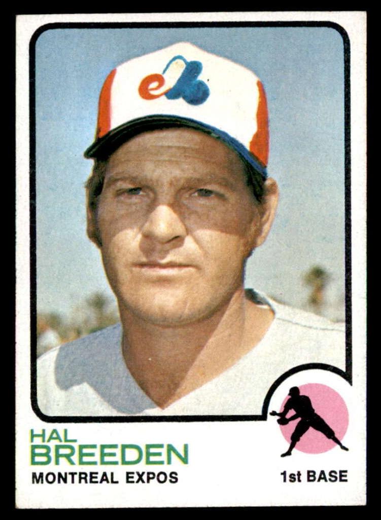 1973 Topps Baseball Hal Breeden #173 PSA 7
