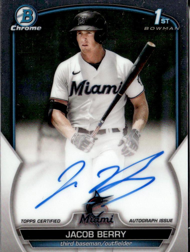 2023 Bowman Chrome Baseball Jacob Berry #CPA-JB SGC 9.5
