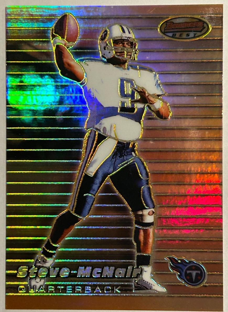 1999 Bowman's Best Football Refractor Steve McNair #35 PSA 9