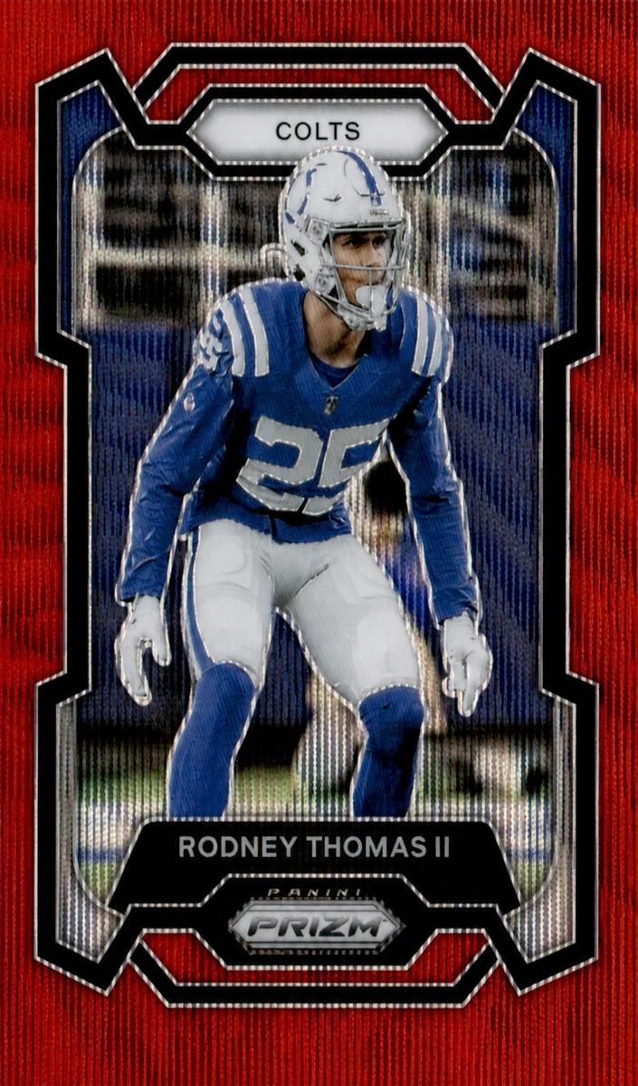 2023 Panini Prizm Football Red Wave Rodney Thomas II #130
