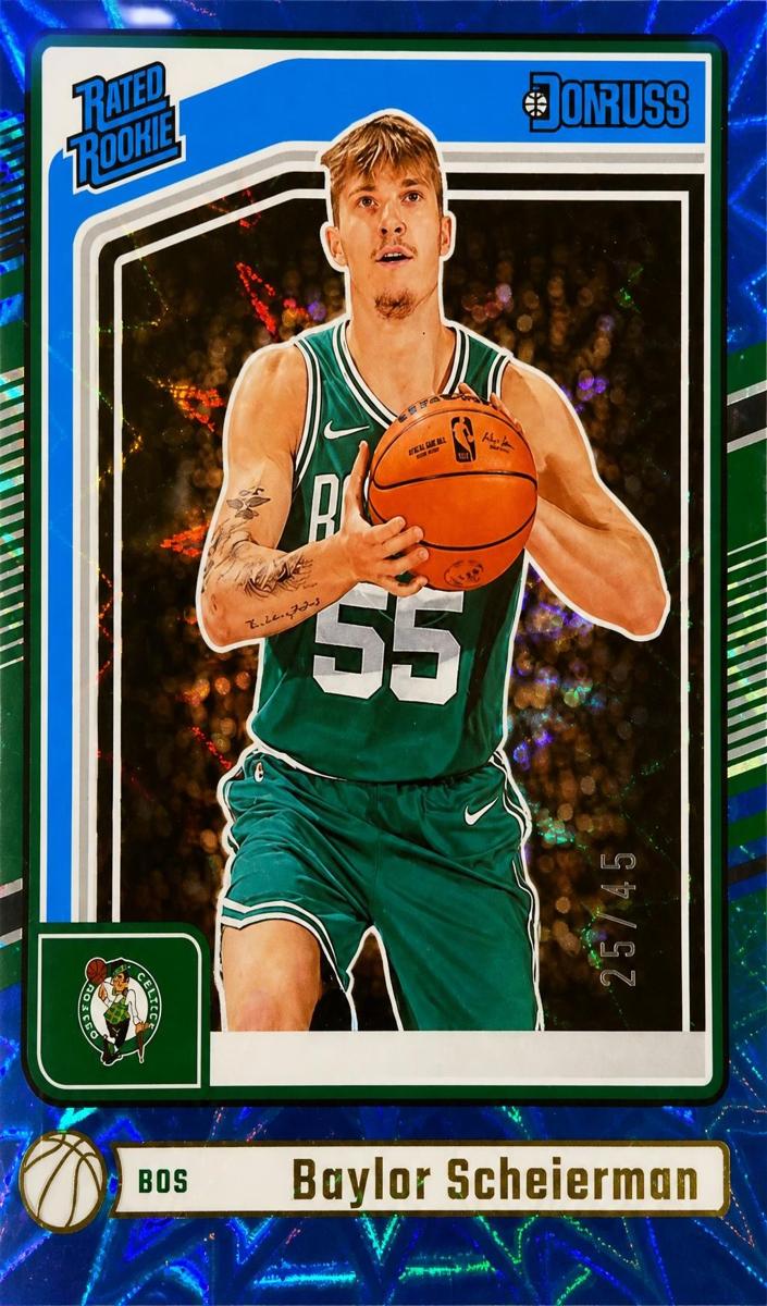 2024 Panini Donruss Basketball Blue Explosion Baylor Scheierman #224