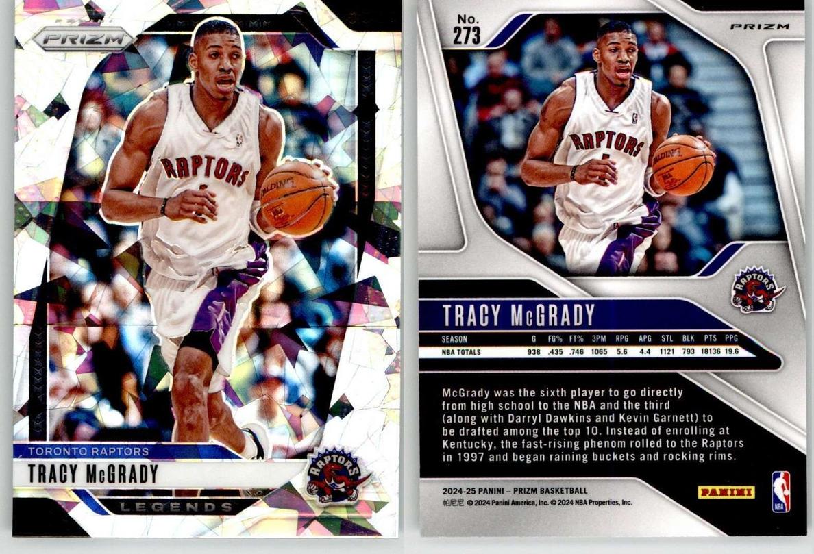 2024 Panini Prizm Basketball Ice Tracy McGrady #273 PSA 9