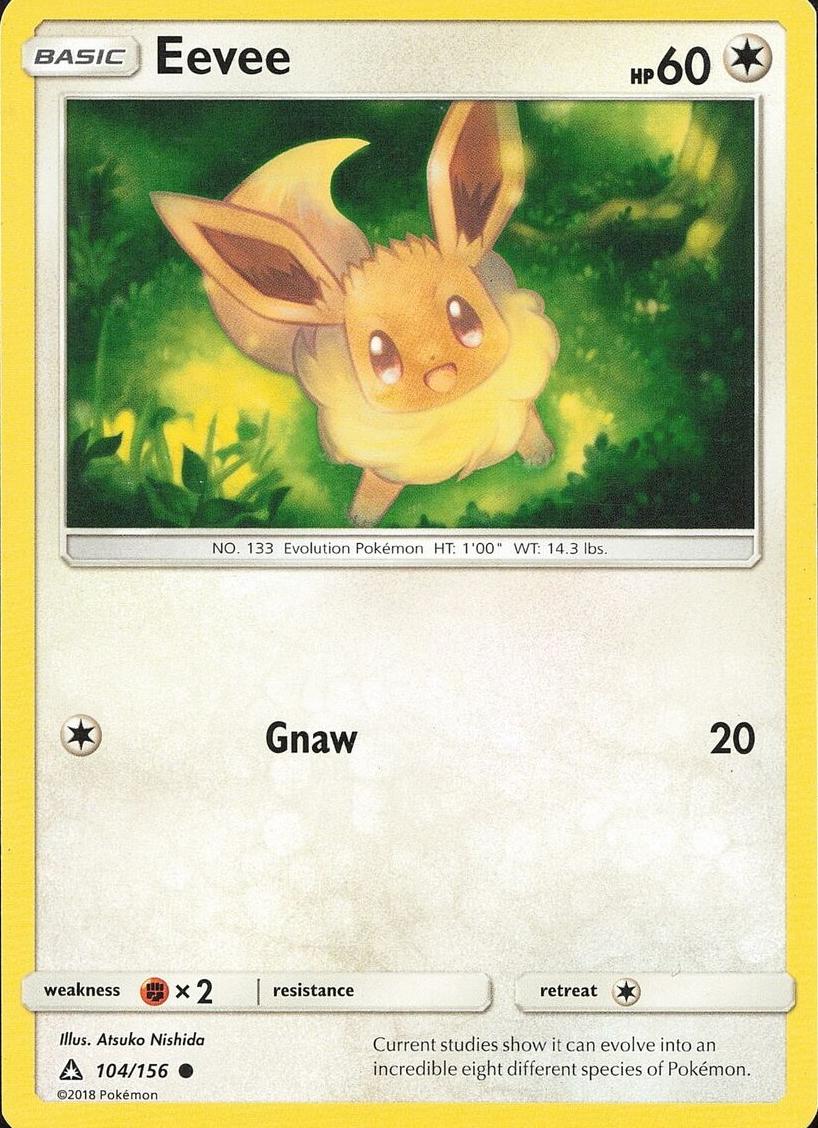 2018 Pokemon Sun & Moon Ultra Prism Eevee #104