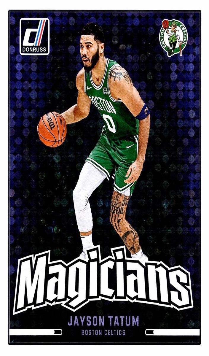 2024 Panini Donruss Basketball Blue Disco Jayson Tatum #4 PSA 7