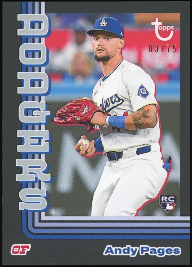 2024 Topps Brooklyn Collection Baseball Black Andy Pages #28