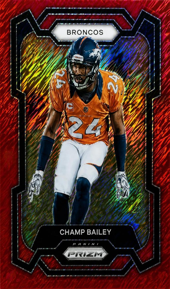 2023 Panini Prizm Football Red Shimmer Champ Bailey #91 PSA 10