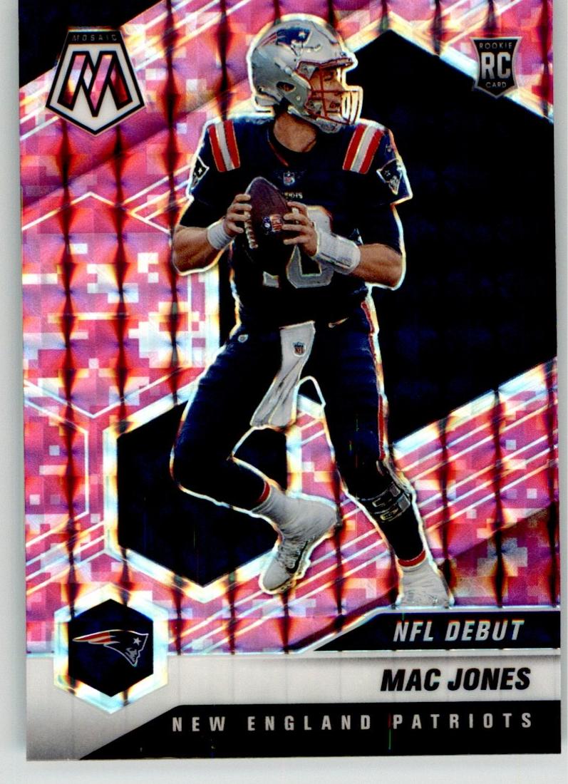 2021 Panini Mosaic Football Mosaic Camo Pink Mac Jones #245 PSA 10