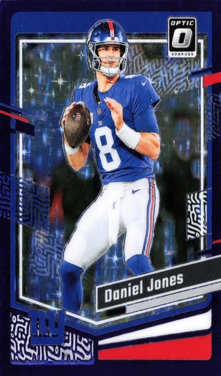 2023 Donruss Optic Football Purple Stars Daniel Jones #141