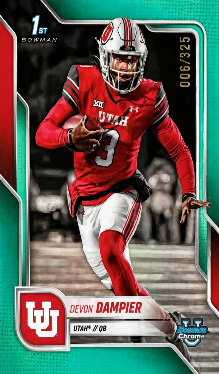 2025 Bowman Chrome University Football Devon Dampier #3