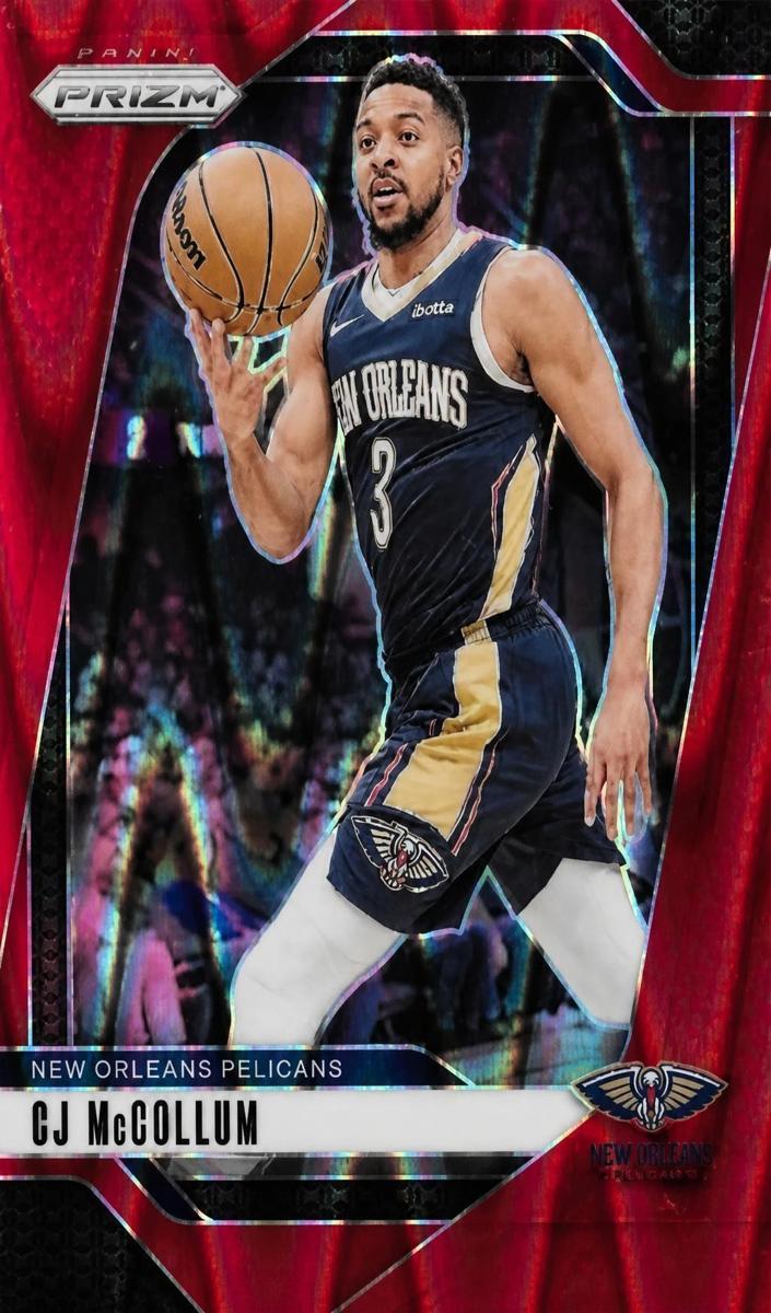 2024 Panini Prizm Basketball Red Seismic CJ McCollum #160
