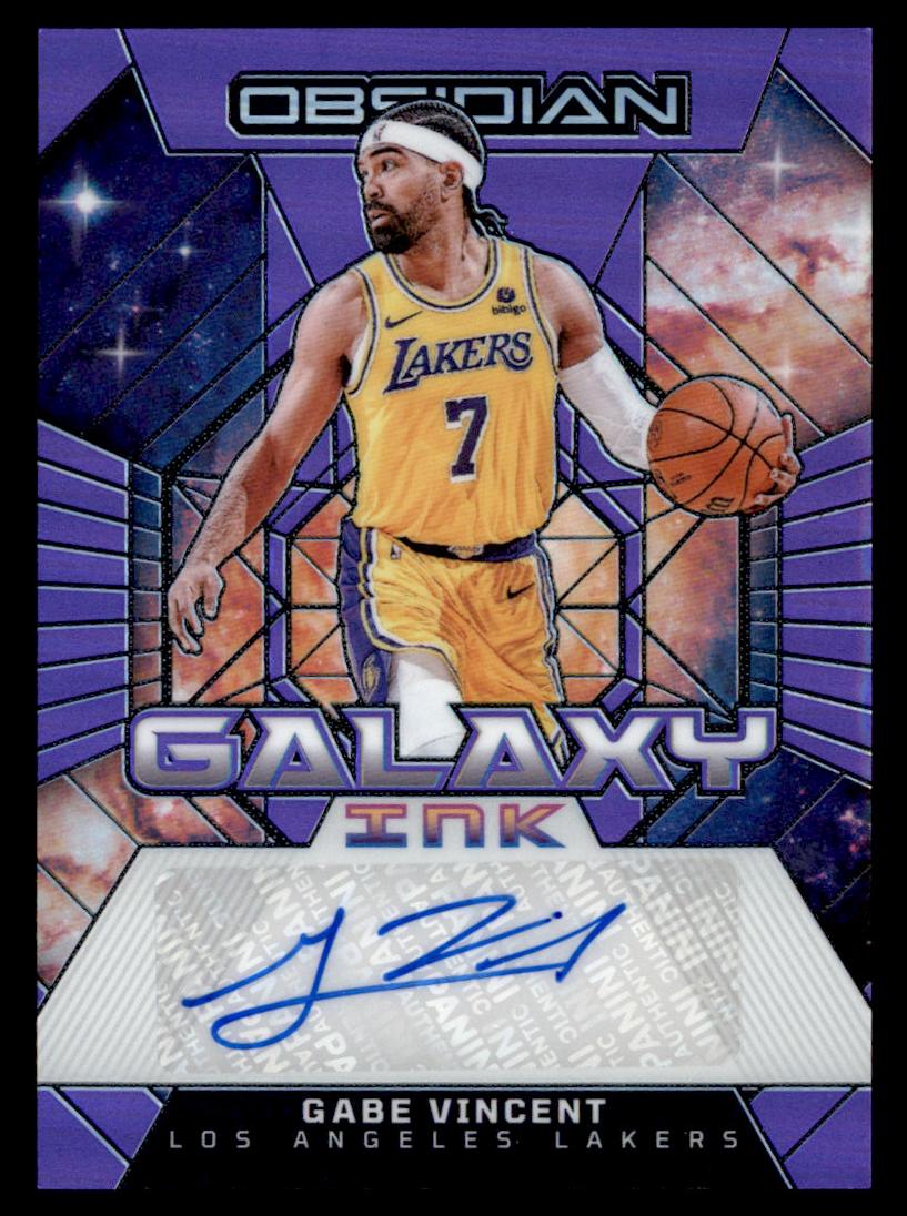 2023 Panini Obsidian Basketball Electric Etch Purple Flood Gabe Vincent #GI-VCT