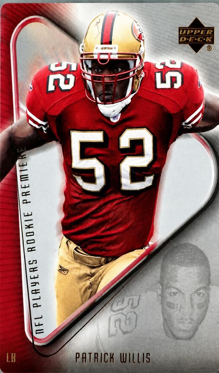 2007 Upper Deck Rookie Premiere Football Patrick Willis #30 PSA 8