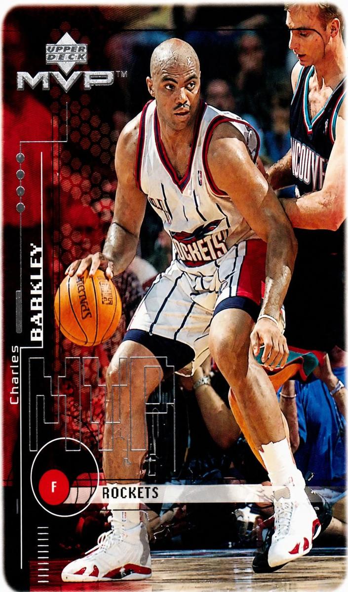 1999 Upper Deck MVP Basketball Silver Script Charles Barkley #55