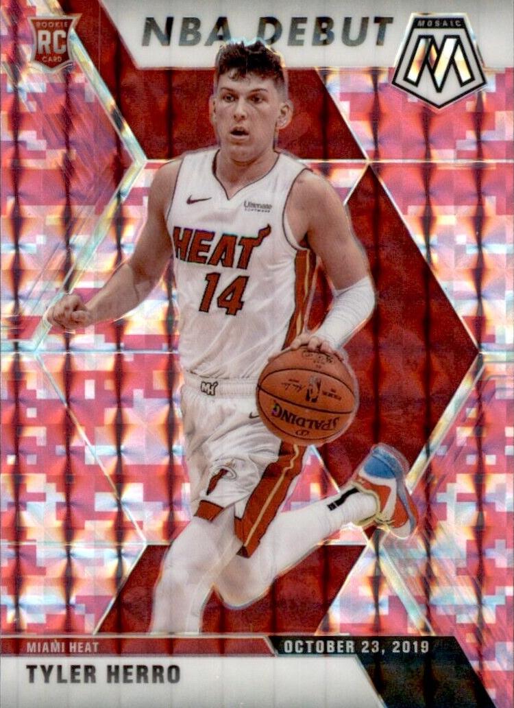 2019 Panini Mosaic Basketball Pink Camo Tyler Herro #280 PSA 9