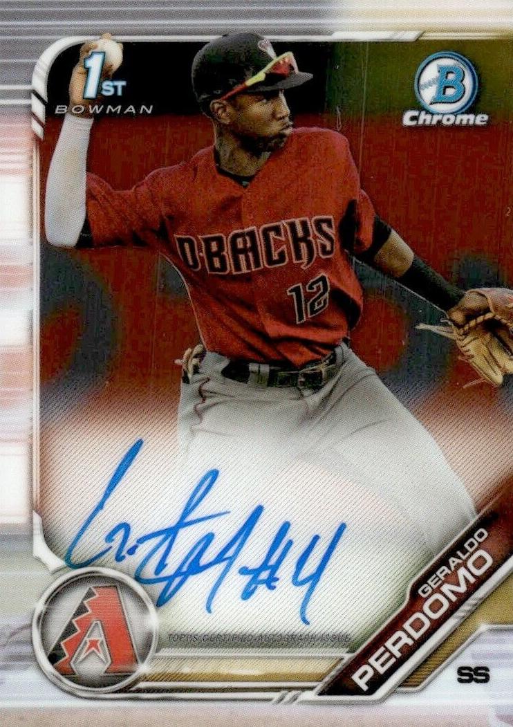 2019 Bowman Chrome Baseball Geraldo Perdomo #CPA-GP PSA 8.5