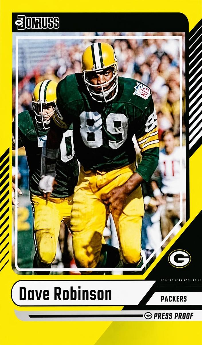 2024 Panini Donruss Football Press Proof Yellow Dave Robinson #192