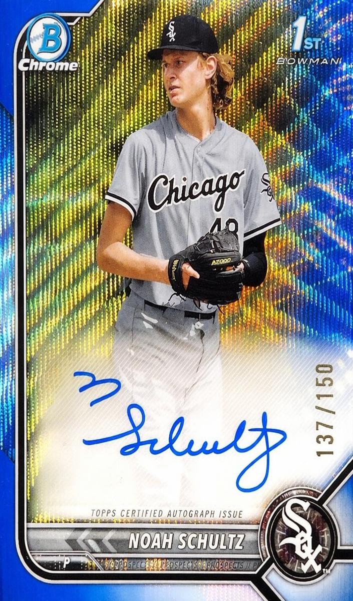 2022 Bowman Draft Baseball Blue Wave Noah Schultz #CDA-NSZ