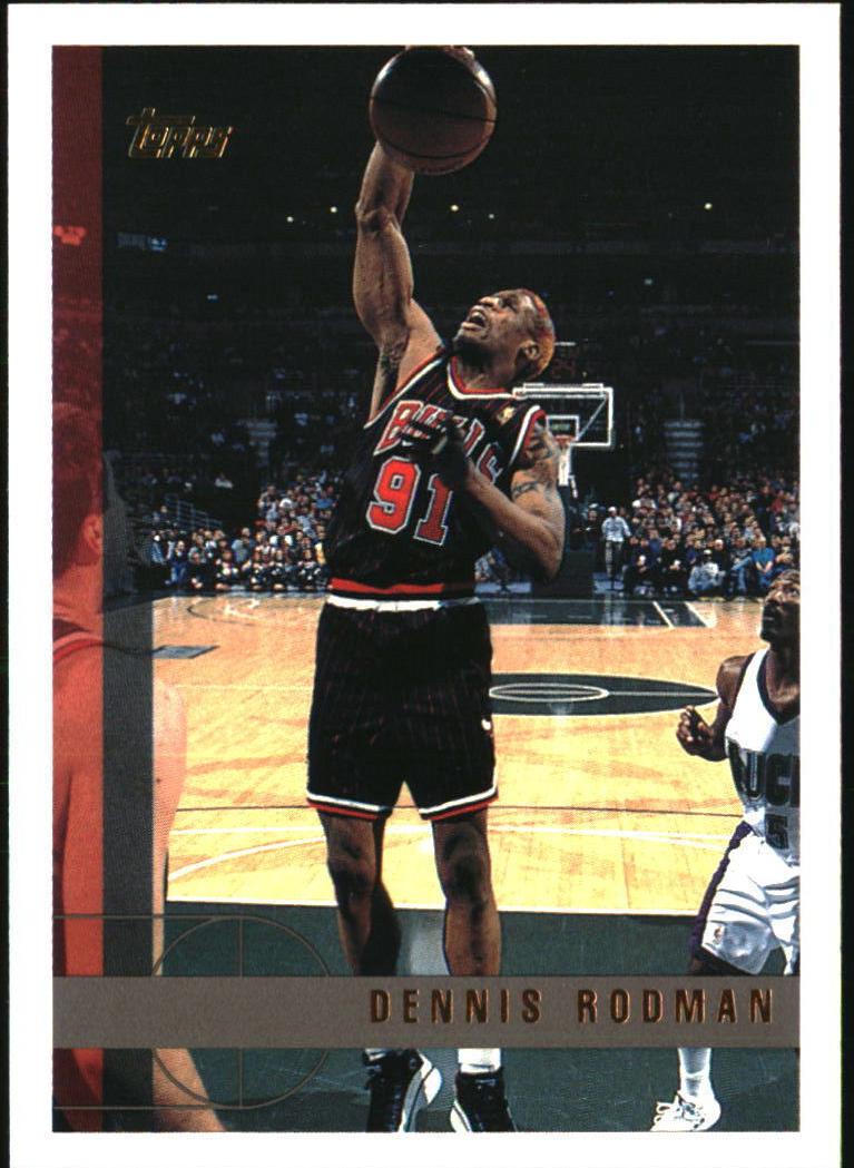 1997 Topps Basketball Dennis Rodman #106 PSA 7