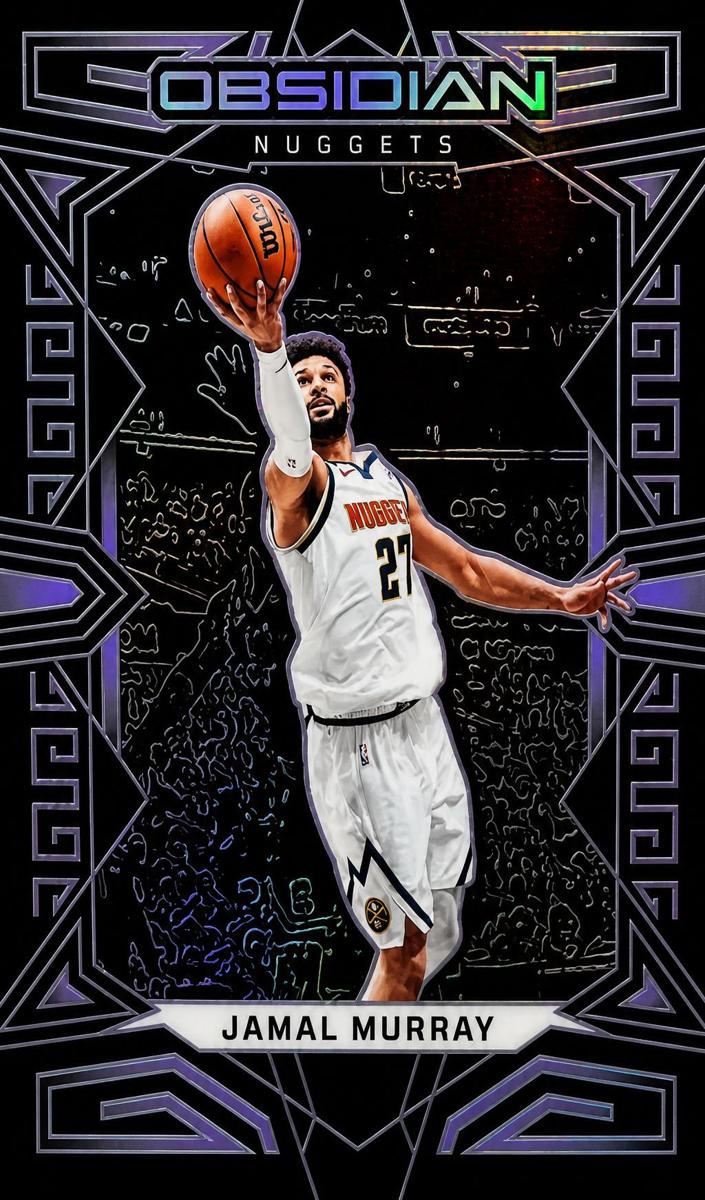 2022 Panini Obsidian Basketball Electric Etch Purple Jamal Murray #67
