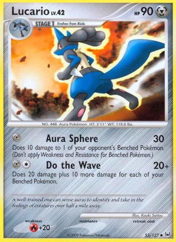 2009 Pokemon Platinum Lucario #53