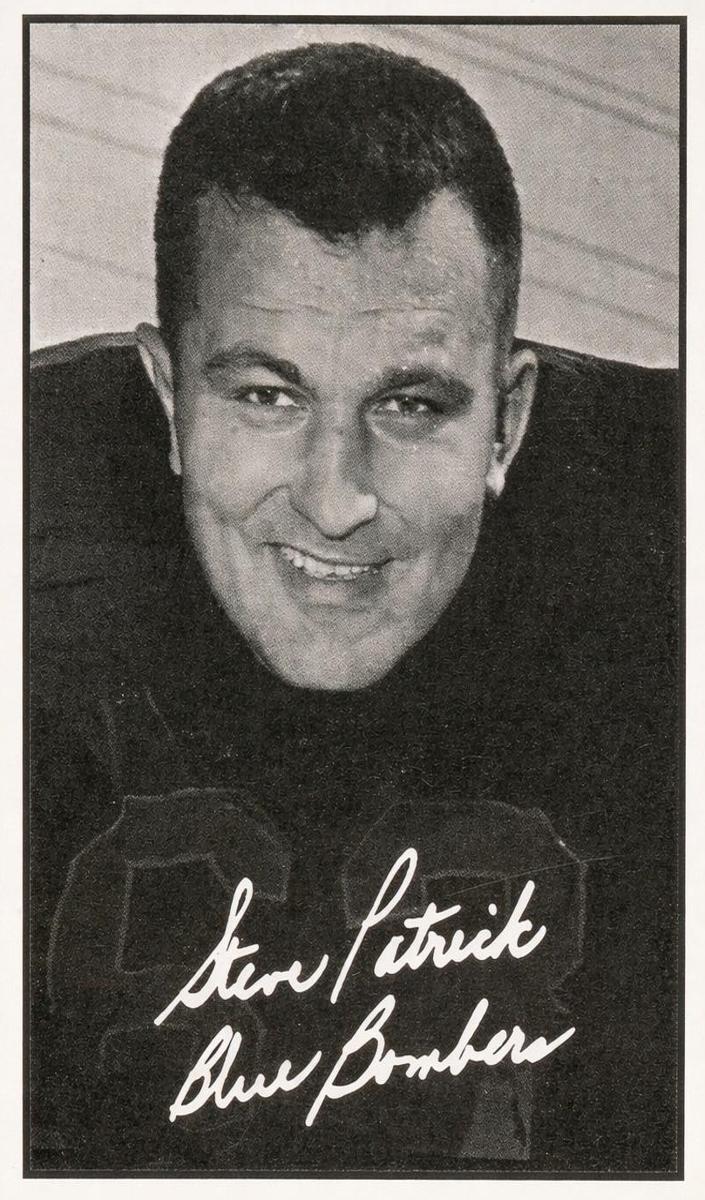 1961 Topps CFL Football Steve Patrick #126