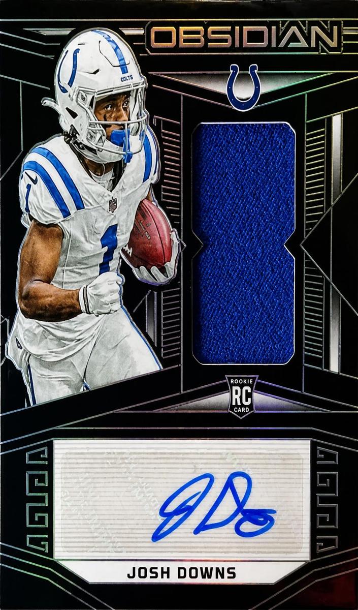 2023 Panini Obsidian Football Josh Downs #221 PSA 9