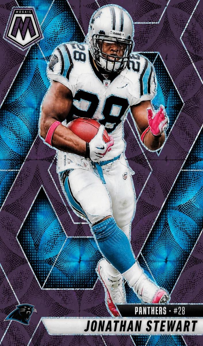 2025 Panini Mosaic Football Purple Scope Jonathan Stewart #17 PSA 10