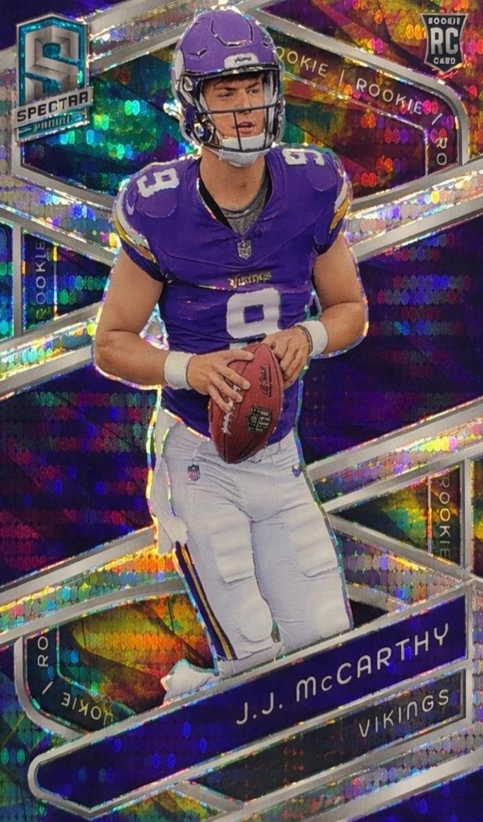 2024 Panini Spectra Football Celestial J.J. McCarthy #121 PSA 9
