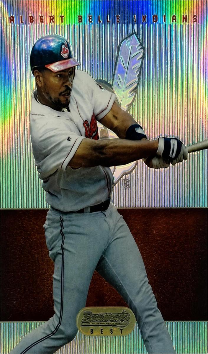 1995 Bowman's Best Baseball Red Refractor Albert Belle #R50 PSA 8.5