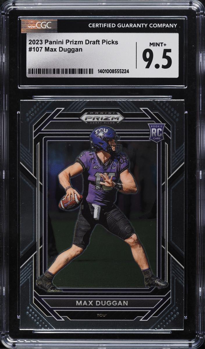 2023 Panini Prizm Draft Picks Football Max Duggan #107