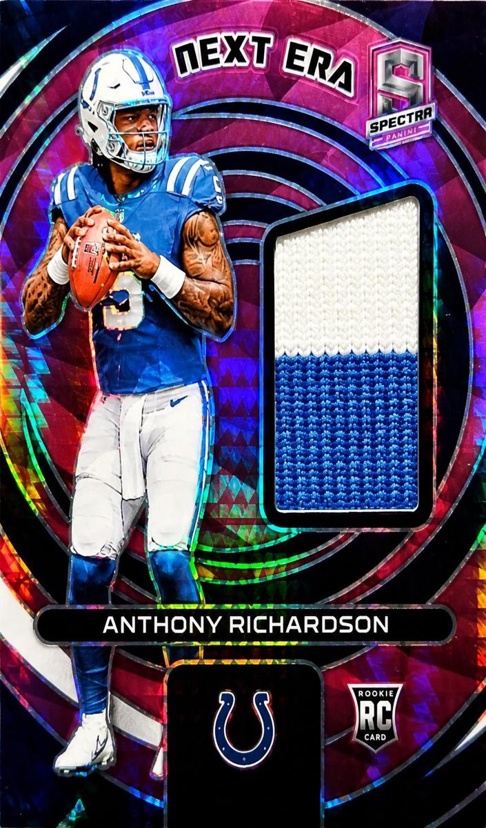 2023 Panini Spectra Football Neon Pink Anthony Richardson #NE-ARI PSA 8.5