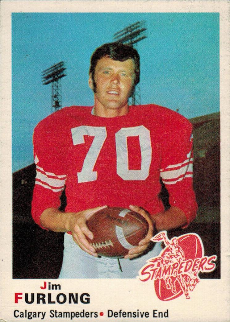 1970 O-Pee-Chee CFL Football Jim Furlong #90