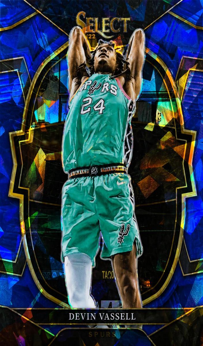 2022 Panini Select Basketball Blue Scope Devin Vassell #64