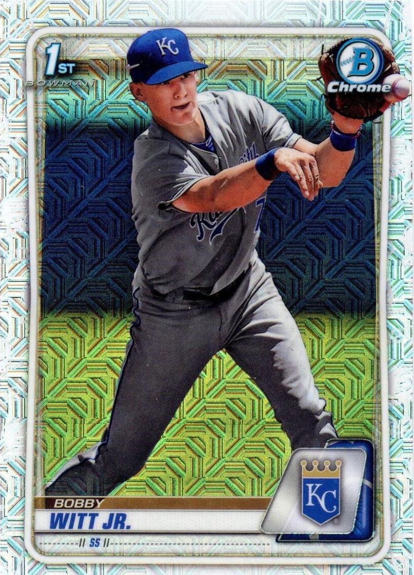 2020 Bowman Mega Box Chrome Baseball Bobby Witt Jr. #BCP-25 PSA 10
