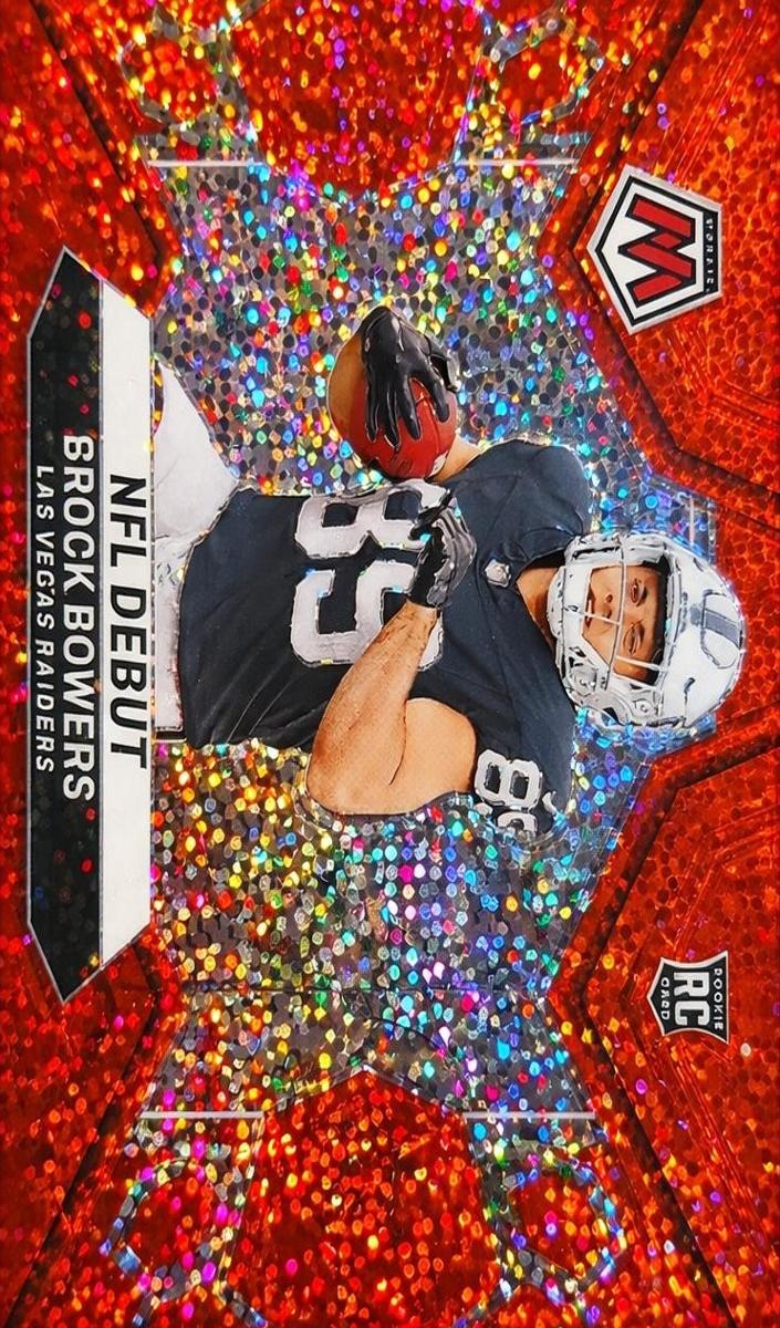 2024 Panini Mosaic Football Red Sparkle Brock Bowers #286