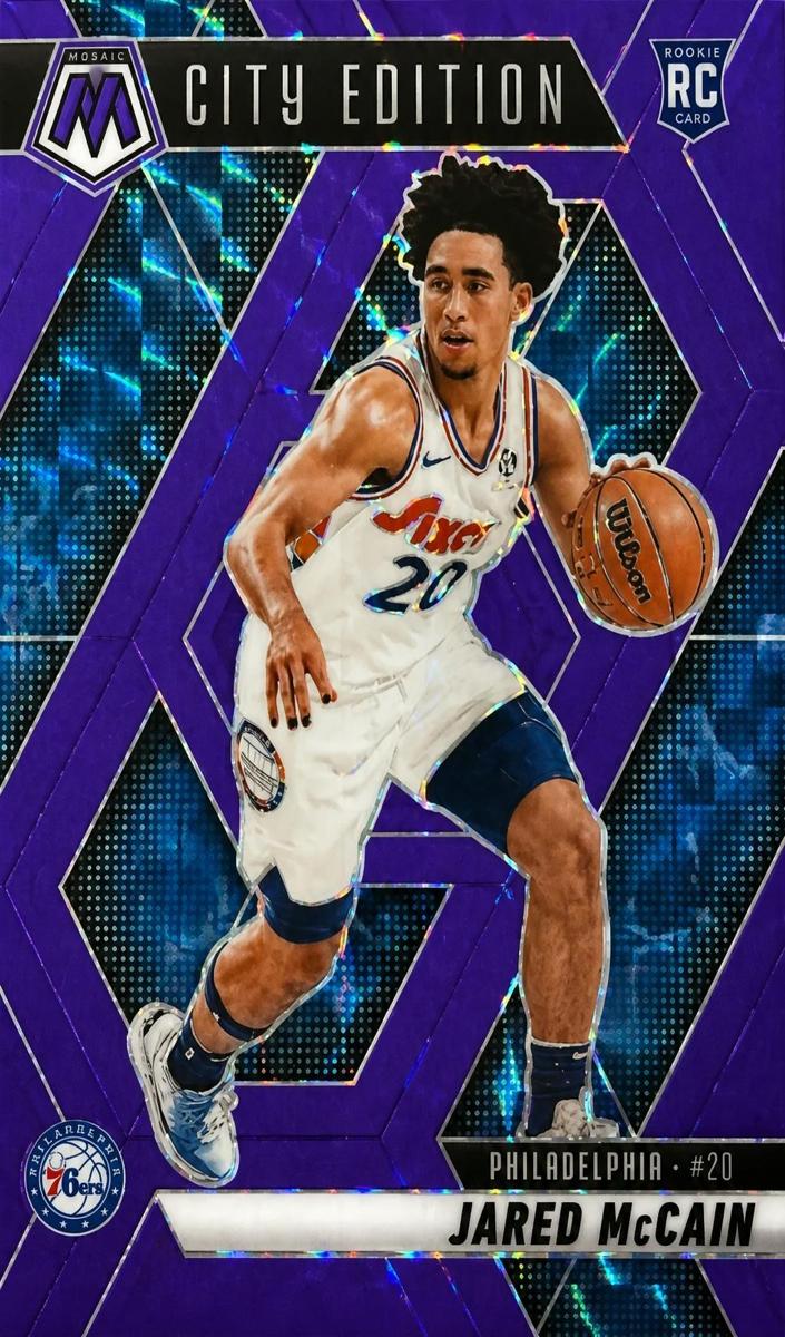 2024 Panini Mosaic Basketball Purple Fluorescent Jared McCain #277 PSA 10