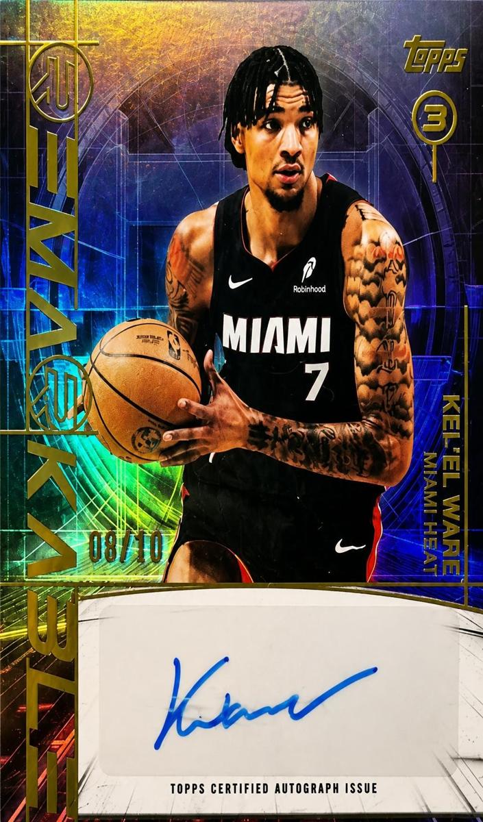 2025 Topps Three Basketball Gold Kel'el Ware #RM-KW