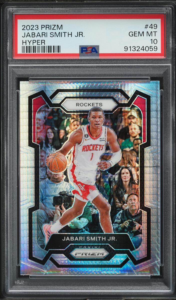 2023 Panini Prizm Basketball Hyper Jabari Smith Jr. #49 PSA 10