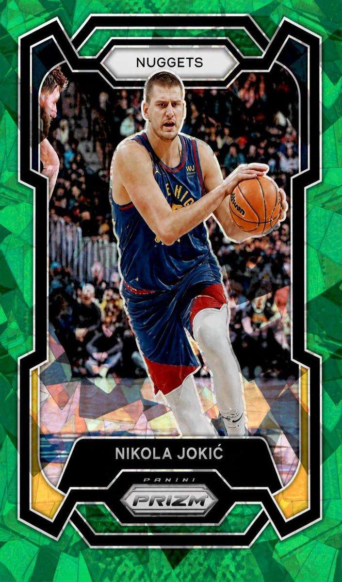 2023 Panini Prizm Basketball Green Ice Nikola Jokic #17