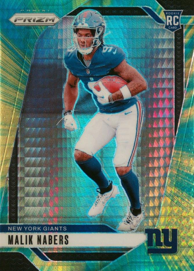 2024 Panini Prizm Football Hyper Malik Nabers #370 PSA 10