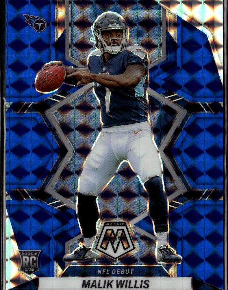 2022 Panini Mosaic Football Blue Malik Willis #272 PSA 9