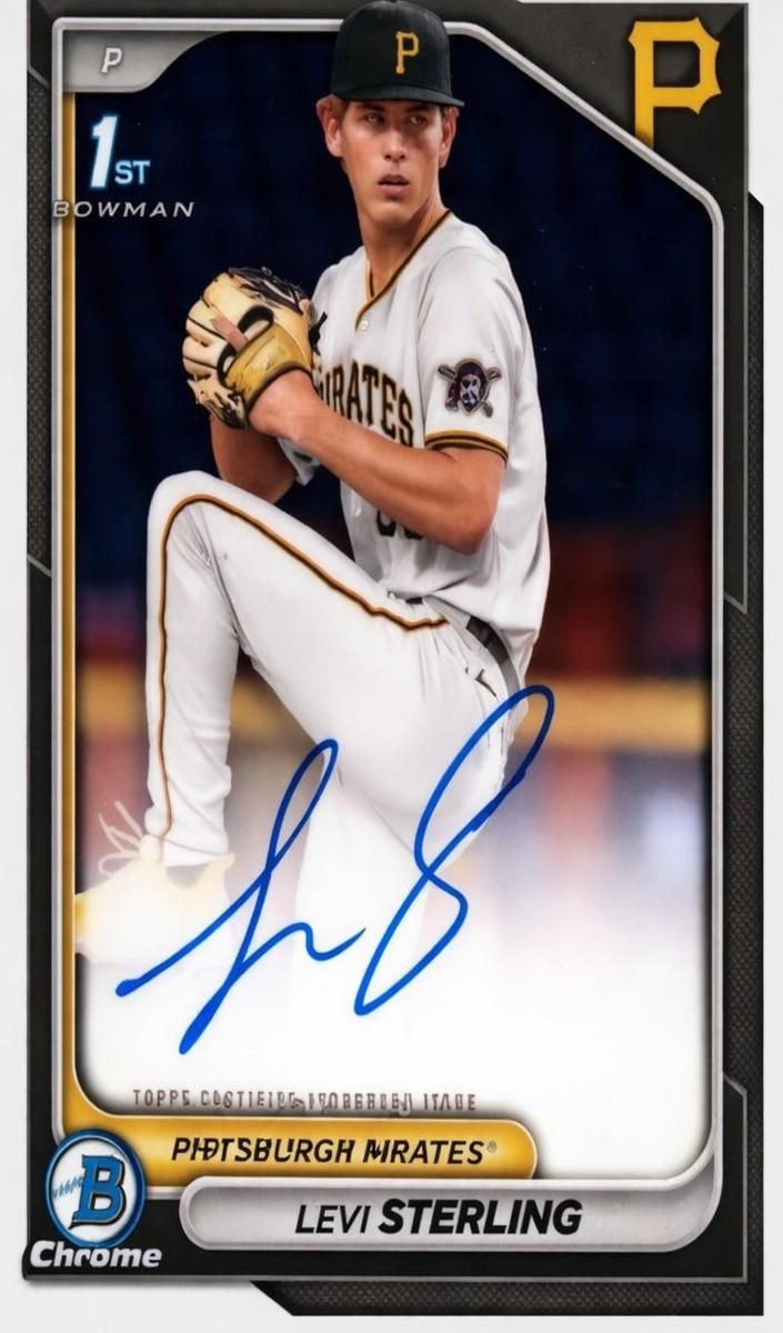 2024 Bowman Draft Chrome Baseball Levi Sterling #CPA-LS PSA 10
